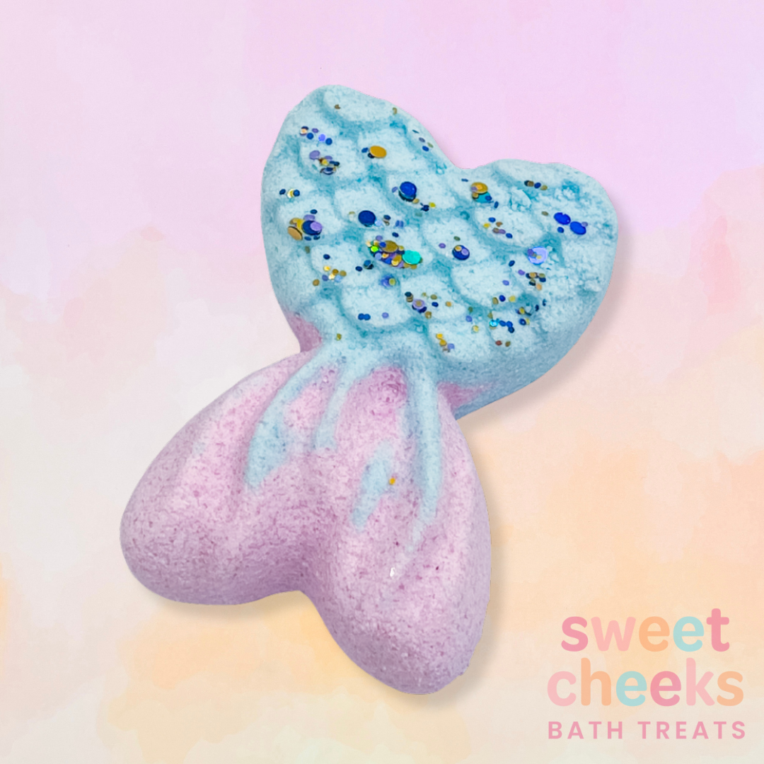 Heart Shaped Mermaid Tail Bath Bomb