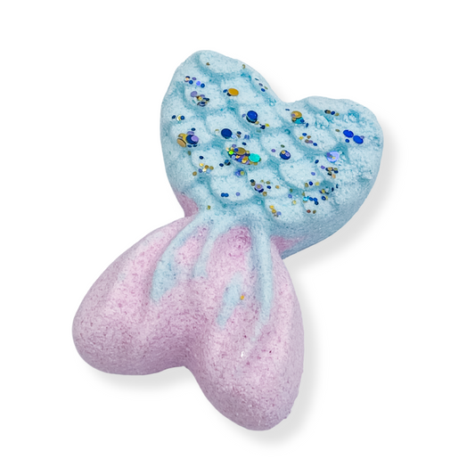 Heart Shaped Mermaid Tail Bath Bomb